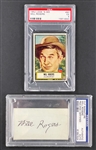 Will Rogers Autograph and 1952 Look n See Card (2) PSA/DNA Encapsulated