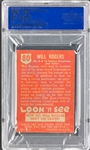 Will Rogers Autograph and 1952 Look n See Card (2) PSA/DNA Encapsulated