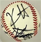 Incredible! Metallica Band-Signed Baseball - James Hetfield, Lars Ulrich, Jason Newsted and Kirk Hammett (Beckett Authentic)