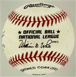Motley Crue Band-Signed Baseball with Tommy Lee, Mick Mars and Nicki Sixx (Beckett Authentic)