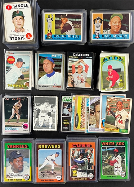 1960s-70s Topps Baseball Card Shoebox Collection (292)