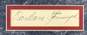 <em>The Big Valley</em> Cast Signed Dispaly with Barbara Stanwyck and Linda Evans (JSA)