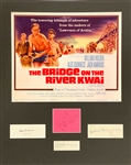 <em>The Bridge on the River Kwai</em> Cast Signed Display with Alec Guinness and William Holden (JSA)