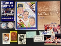 Multi-Sport Autograph Collection of 11 Incl. Willie Mays, Red Grange, Rocky Graziano and Others (JSA/Beckett Authentic)