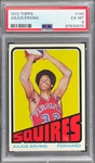 1972 Topps Basketball #195 Julius Erving Rookie - PSA EX-MT 6