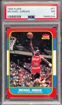 1986 Fleer #57 Michael Jordan - PSA NM 7