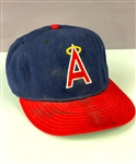 1983-86 Reggie Jackson Signed Game Used California Angels Cap