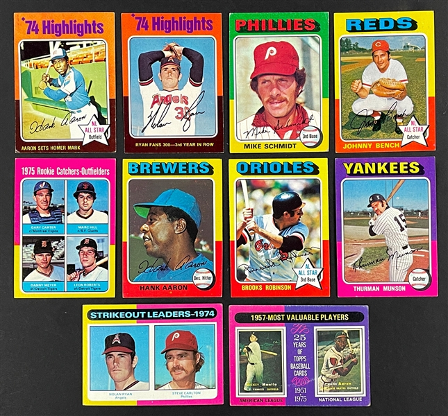 1975 Topps Baseball Near Set (651/660)