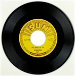 1955 Slim Rhodes SUN 225 45 RPM Single "The House of Sin" - MINT - Marion Keisker (Sun Records) FILE COPY