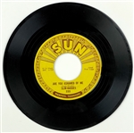 1955 Slim Rhodes SUN 225 45 RPM Single The House of Sin - MINT - Marion Keisker (Sun Records) FILE COPY