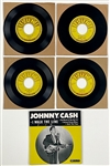 1950s-60s Johnny Cash SUN, Columbia and Philips 45s and EPs (10) NEAR MINT - Marion Keisker (Sun Records) FILE COPIES