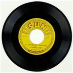 1955 Johnny Cash SUN 232 45 RPM Single Folsom Prison Blues - MINT - Marion Keisker (Sun Records) FILE COPY