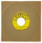 1955 Johnny Cash SUN 232 45 RPM Single Folsom Prison Blues - MINT - Marion Keisker (Sun Records) FILE COPY