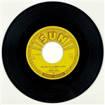 1958 Johnny Cash SUN 302 45 RPM Single "The Ways of a Woman in Love" - Near Mint+ - Marion Keisker (Sun Records) FILE COPY