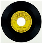 1953 Prisonaires SUN 186 45 RPM Single "Just Walkin in the Rain" - Near Mint - Marion Keisker (Sun Records) FILE COPY