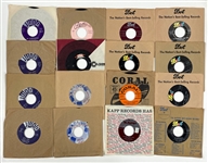 1950s and 1960s Regional Record Label 45 Rarities Collection of 23 All Marion Keisker (Sun Records) FILE COPIES 