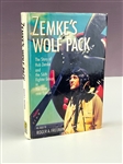 Gabby Gabreski, Bud Mahurin and Jim Carter (WWII Aces) Signed Book <em>Zemkes Wolf Pack</em> (AI Verified)