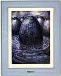 <em>Alien</em> Alien Egg Version II Limited Edition Litho (226/1000) Signed by Swiss Artist H. R. Giger 