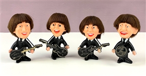 1964 “Remco” Beatles Dolls Complete Set of Four - with All Instruments - John, Paul, George and Ringo