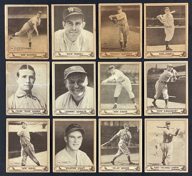 1940 Play Ball Baseball Card Collection of 57 with Many High Numbers