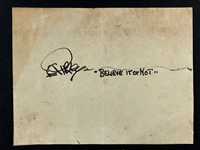 Robert Ripley Signature with Believe it or Not Inscription (JSA)