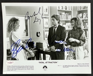 <em>Fatal Attraction</em> Cast Signed 8x10 Studio Photo with Michael Douglas, Glenn Close and Anne Archer (JSA)