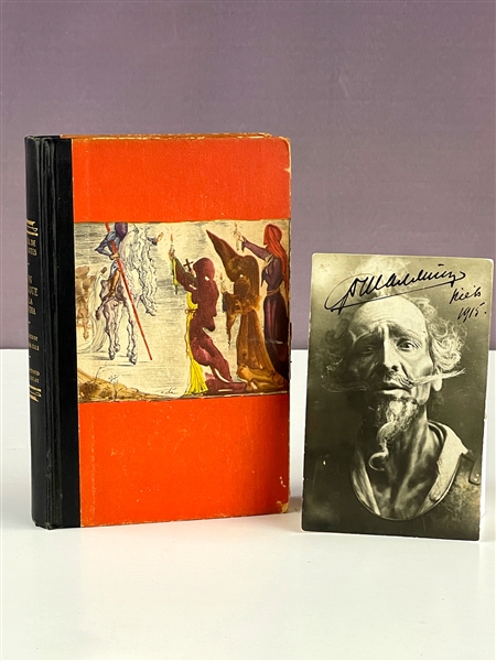 Feodor Chaliapin Signed Photo as <em>Don Quixote</em> and 1946 First Edition of the Book