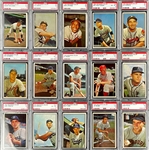 1953 Bowman Color PSA-Graded Complete Set (160) - Incl. #59 Mickey Mantle PSA EX 5 and 150 Cards PSA EX 5 or Better