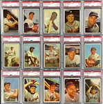 1953 Bowman Color PSA-Graded Complete Set (160) - Incl. #59 Mickey Mantle PSA EX 5 and 150 Cards PSA EX 5 or Better