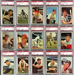 1953 Bowman Color PSA-Graded Complete Set (160) - Incl. #59 Mickey Mantle PSA EX 5 and 150 Cards PSA EX 5 or Better