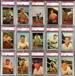 1953 Bowman Color PSA-Graded Complete Set (160) - Incl. #59 Mickey Mantle PSA EX 5 and 150 Cards PSA EX 5 or Better