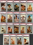 1953 Bowman Color PSA-Graded Complete Set (160) - Incl. #59 Mickey Mantle PSA EX 5 and 150 Cards PSA EX 5 or Better