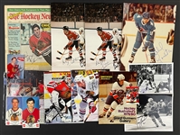 Chicago Blackhawks and Others Stars Signed Collection of 14 Pieces (Beckett)