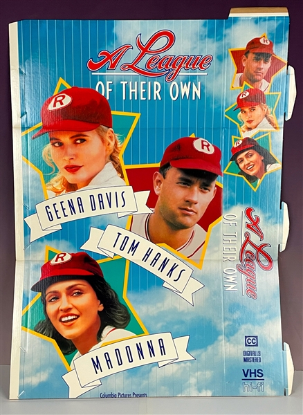 1993 <em>A League of Their Own</em> Video Store Display - Mint in Box - Creates 57-Inch Tall Freestanding Video Box for the Film