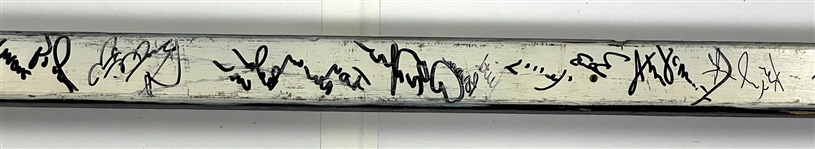 Bob Murray 1985-1986 Chicago Blackhawks Team Signed Game Used Victoriaville Ultravic Hockey Stick (BAS)