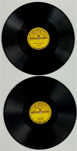 1956 Slim Rhodes SUN Records 10-Inch 78 RPM Singles "Gonna Romp and Stomp" and "Do What I Do" (2)