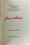 Easton Press Political Figures Signed FIrst Editions with Bob Dole, George Will, James A. Baker and Terry Waite