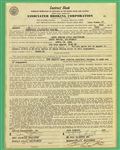 John Fogerty Signed 1969 Creedence Clearwater Revival Performance Contract (Beckett)
