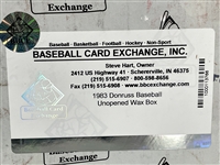 1983 Donruss Baseball Unopened Wax Box - 36 Packs (BBCE Encapsulated)