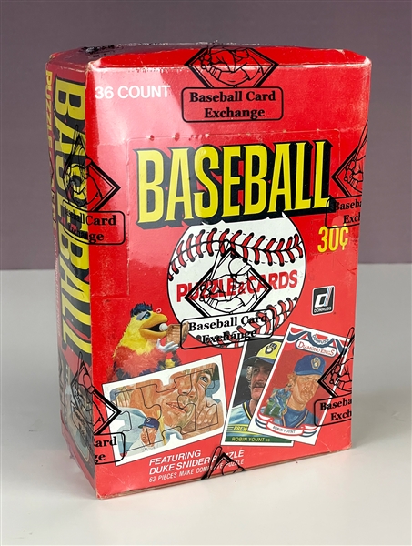 1984 Donruss Baseball Unopened Wax Box - 36 Packs (BBCE Encapsulated)