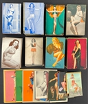 1920s to 1960s Mutoscope/Pin Up Exhibit Card Collection of 398