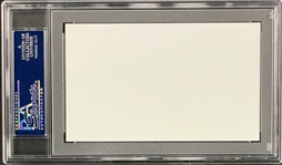 Apollo 16 Astronaut John Young Signed Pictorial Index Card - Encapsulated Authentic by PSA/DNA