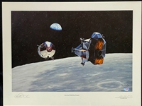 Apollo 16 Astronaut Charles Duke Signed 16x20 Print - "Into The Wild Blue Yonder"