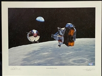 Apollo 16 Astronaut Charles Duke Signed 16x20 Print - Into The Wild Blue Yonder