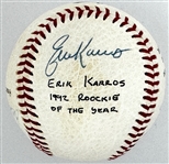 Los Angeles Dodgers Four Rookies of the Year Signed Baseball - Mondesi, Piazza, Karros and Nomo (Beckett Authentic)