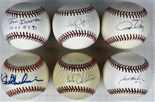 Los Angeles Dodgers Hall of Famers and Superstars Single Signed Baseballs Collection of 18 (Beckett Authentic)