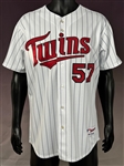 2005 Johan Santana Signed and Inscribed (ALCY 04)  Minnesota Twins Home Jersey (Beckett Authentic)
