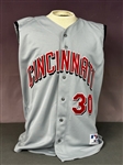 Ken Griffey Jr. Signed Cincinnati Reds Road Jersey (Beckett Authentic)
