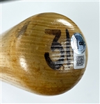 Mike Piazza Los Angeles Dodgers Signed 1996-98 Mizuno Game Used Bat Acquired by Teammate Juan Castro (Beckett Authentic)