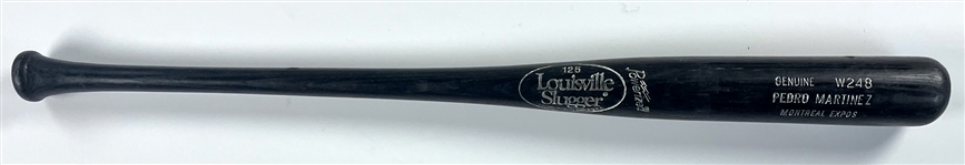 Pedro Martinez 1994-1997 Montreal Expos Louisville Slugger Game Used Bat - Possible CY Young Year - Acquired by Juan Castro